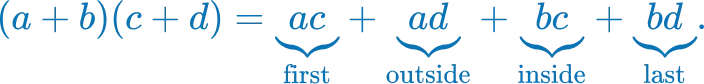 Foil Method Calculator